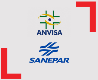 Logo Anvisa e Sanepar - Líder Dedetizadora