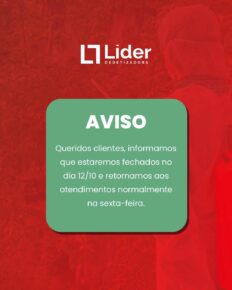 AVISO queridos clientes, informamos que estaremos fechados no dia 12/10 e retornamos aos atendimentos normalmente na sexta-feira. - Líder Dedetizadora